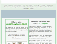 Tablet Screenshot of cumberlandlandtrust.org